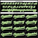 Personalized Performance Golf Polo Shirt - Black Neon Green-White Design Personalized Black Neon Green-White Performance