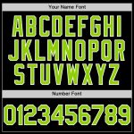 Personalized Neon Green White Black Baseball Jersey Sleeveless for Men Personalized Black Neon Green-White Sleeveless Baseball