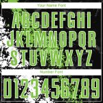 Personalized Sublimation Soccer Jersey - Black Neon Green White Uniform Personalized Black Neon Green-White Sublimation Soccer