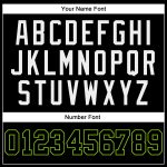 Personalized Basketball Jersey in Black Neon Green-White Design, Custom Throwback Style Personalized Black Neon Green-White