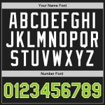 Personalized Black Green White Throwback Basketball Jersey - Custom Sports Apparel Personalized Black Neon Green-White Throwback