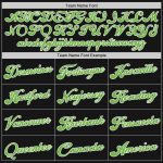Custom Black Neon Green White Throwback Basketball Jersey - Personalized Sports Wear Personalized Black Neon Green-White