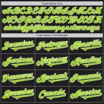 Personalized Black Neon Green White Two Tone Baseball Jersey for Men and Women Personalized Black Neon Green-White Two Tone
