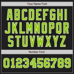 Personalized Black Neon Green White Two Tone Baseball Jersey for Men and Women Personalized Black Neon Green-White Two Tone