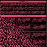 Personalized Black Neon Pink 3D Leopard Print Baseball Jersey for Fashion Lovers Personalized Black Neon Pink 3D Leopard