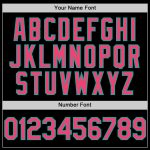 Custom Name Number Baseball Jersey - Personalized Black Neon Pink Aqua 3D Gradient Twinkle Star Design Personalized Black