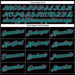 Personalized Performance T-Shirt in Black, Neon Pink, Aqua - Custom Activewear for Men and Women Personalized Black Neon