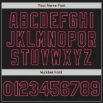 Personalized Black Neon Pink and Old Gold Baseball Jersey for Custom Sports Apparel Personalized Black Neon Pink-Old Gold