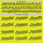 Personalized 3D Gradient Black Yellow Twinkle Star Baseball Jersey with Custom Name & Number - Authentic Team Apparel Personalized