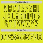 Personalized 3D Gradient Black Yellow Twinkle Star Baseball Jersey with Custom Name & Number - Authentic Team Apparel Personalized