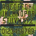 Personalized Hawaii Tropical Palm Leaves Baseball Jersey with Orchids, Custom Name & Number, Black Neon Yellow 3D Pattern Design