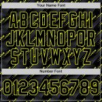 Personalized 3D Pattern Black Neon Yellow Baseball Jersey with Custom Name and Number - Authentic Team Apparel Personalized