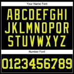 Personalized Authentic Baseball Jersey in Black and Neon Yellow Personalized Black Neon Yellow Authentic Baseball Jersey
