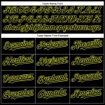 Custom Name and Number Personalized Black Neon Yellow Authentic Baseball Jersey Personalized Black Neon Yellow Authentic