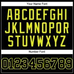 Custom Name and Number Personalized Black Neon Yellow Authentic Baseball Jersey Personalized Black Neon Yellow Authentic