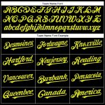 Personalized Authentic Baseball Jersey in Black and Neon Yellow Personalized Black Neon Yellow Authentic Baseball Jersey