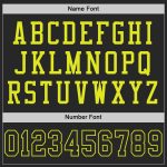 Custom Black Neon Yellow Football Jersey with Personalized Name & Number - Authentic Mesh Team Gear Personalized Black Neon