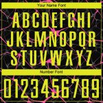 Custom Name and Number Neon Pink Yellow Soccer Jersey Uniform - Personalized Sublimation Team Gear Personalized Black Neon