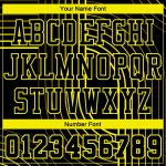 Custom Basketball Jersey with Sublimation, Personalized Black Neon Yellow Tracks, Team Name & Number, Round Neck Suit Personalized