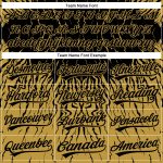 Personalized Black Gold 3D Abstract Wave Design Baseball Jersey Personalized Black Old Gold 3D Abstract Wave Baseball Jersey