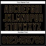 Personalized Black Old Gold 3D Baseball Jersey with Diagonal Stripes for Men Personalized Black Old Gold 3D Diagonal Stripes