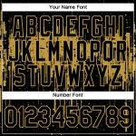 Personalized Black Old Gold 3D Dripping Splatter Art T-Shirt for Performance Personalized Black Old Gold 3D Dripping Splatter
