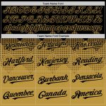 Personalized Black Gold Gradient 3D Square Shapes Baseball Jersey Personalized Black Old Gold 3D Gradient Square Shapes Baseball