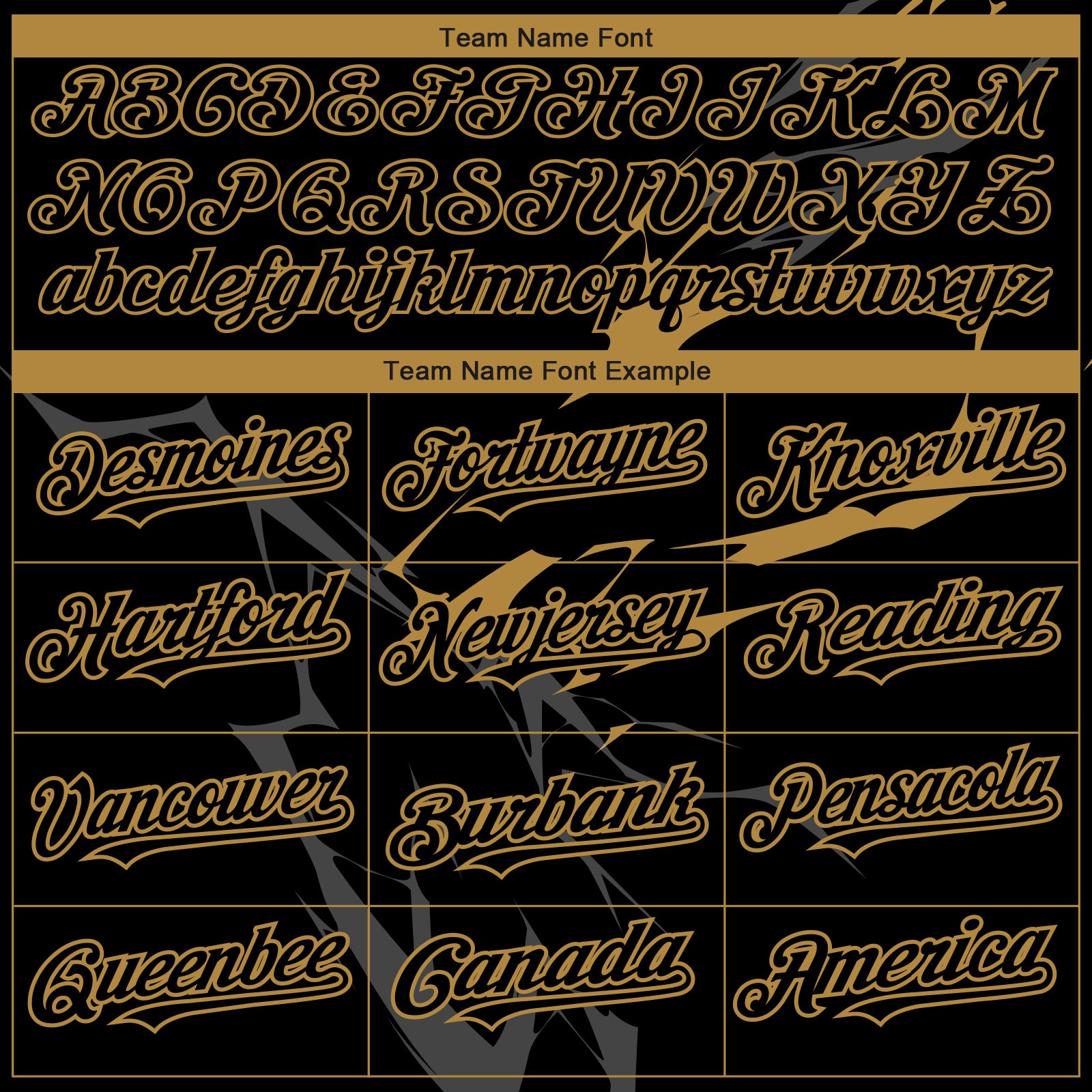 Personalized Black Old Gold 3D Lightning Baseball Jersey Personalized 3D Lightning Baseball Jersey - Black & Old Gold Design Personalized Black Old Gold 3D Lightning Baseball Jersey - Image 4