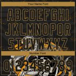 Personalized Black Gold 3D Octopus Baseball Jersey for Dart Board Players Personalized Black Old Gold 3D Octopus Wrapped