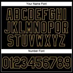 Personalized 3D Pattern Performance T-Shirt in Black Old Gold Abstract Design with Sharp Shape Personalized Black Old Gold