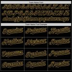 Personalized 3D Pattern Abstract Splatter Black Old Gold Baseball Jersey Custom Name & Number Personalized Black Old Gold