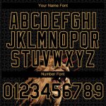 Personalized Lion 3D Pattern Baseball Jersey in Black and Old Gold - Authentic Design Personalized Black Old Gold 3D Pattern
