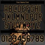 Custom Name and Number Animal Lion 3D Pattern Baseball Jersey - Personalized Black and Old Gold Team Design Personalized
