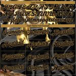 Custom Black Gold 3D Snake Pattern Baseball Jersey with Personalized Name and Number - Authentic Team Apparel Personalized
