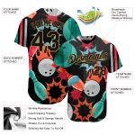 Personalized Black and Gold 3D Pattern Bowling Baseball Jersey - Authentic Design Personalized Black Old Gold 3D Pattern