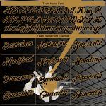Custom Name and Number Personalized Black Old Gold 3D Bowling Performance Polo Shirt Personalized Black Old Gold 3D Pattern