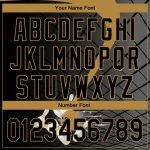 Custom Name and Number Personalized Black Old Gold 3D Bowling Performance Polo Shirt Personalized Black Old Gold 3D Pattern