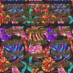 Personalized Hawaii Tropical Baseball Jersey with Black and Gold 3D Palm Leaves Design Personalized Black Old Gold 3D Pattern