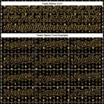 Personalized 3D Pattern Hearts Baseball Jersey Custom Name and Number - Black Old Gold Team Apparel Personalized Black Old