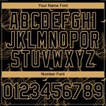 Personalized Authentic Baseball Jersey with Black Old Gold 3D Ship Frigate Pattern Design, Custom Name and Number, Seagulls