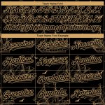Personalized Authentic Baseball Jersey with Black Old Gold 3D Ship Frigate Pattern Design, Custom Name and Number, Seagulls