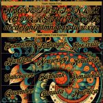 Custom Name & Number Floral 3D Pattern Performance T-Shirt - Personalized Black & Old Gold Design Personalized Black Old