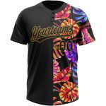 Custom Name and Number Hawaii Tropical Palm Leaves 3D Pattern Jersey - Personalized Unisex Softball Team Gear Personalized