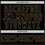 Personalized 3D Skull Baseball Jersey - Custom Name & Number, Black & Old Gold Fashion Design, Team Apparel Personalized