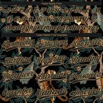 Personalized 3D Tiger Peacock Jersey Unisex Black Old Gold Softball Two-Button Personalized Black Old Gold 3D Tiger And Peacock