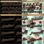 Personalized Black Gold 3D Hawaii Palm Trees Basketball Jersey for Men Personalized Black Old Gold 3D Tropical Hawaii Palm