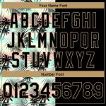 Personalized Black Gold 3D Hawaii Palm Trees Basketball Jersey for Men Personalized Black Old Gold 3D Tropical Hawaii Palm