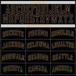 Personalized Black Gold Authentic Baseball Jersey for Men and Women Personalized Black Old Gold Authentic Baseball Jersey