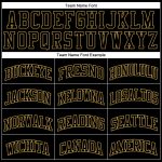 Personalized Black Gold Throwback Basketball Jersey - Authentic NBA Style Personalized Black Old Gold Authentic Throwback