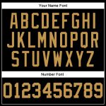 Custom Black Old Gold Basketball Jersey with Personalized Name and Number - Authentic Throwback Team Style Personalized Black